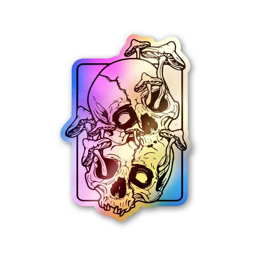 Skull Mushroom Holographic Stickers – Stick It Up