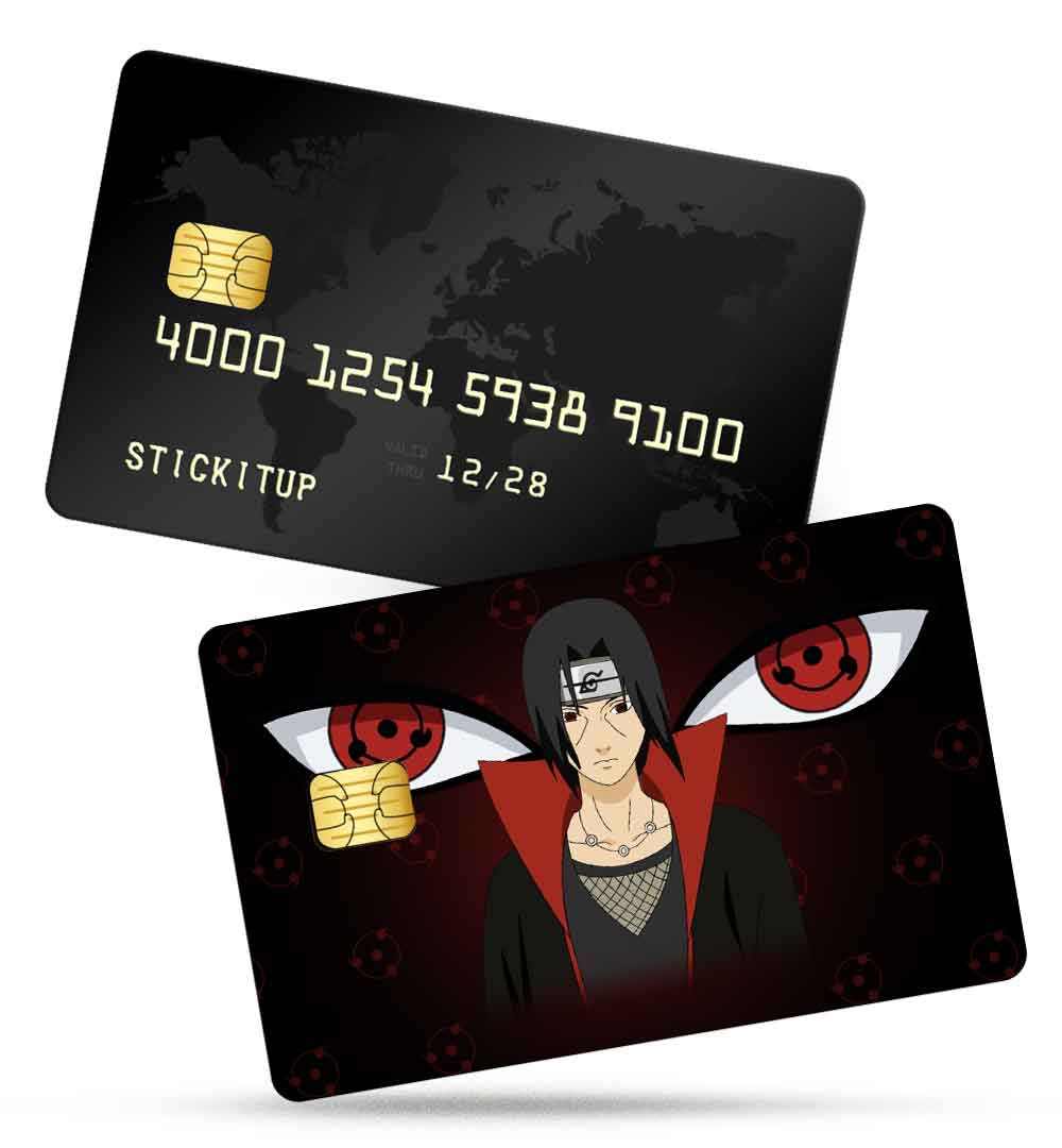 Naruto Itachi Credit Card Skin, Anime Skins