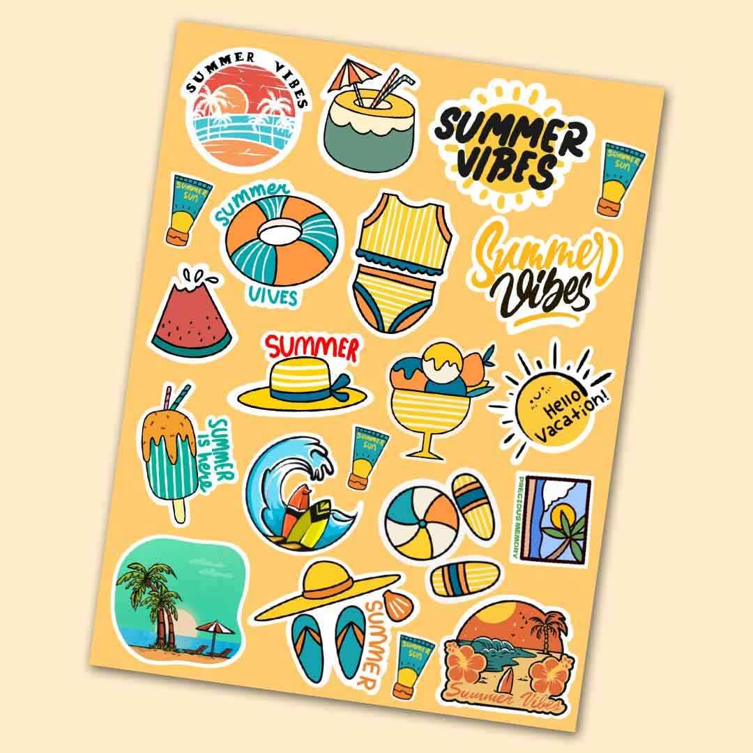 Summer Mini Stickers Sheet