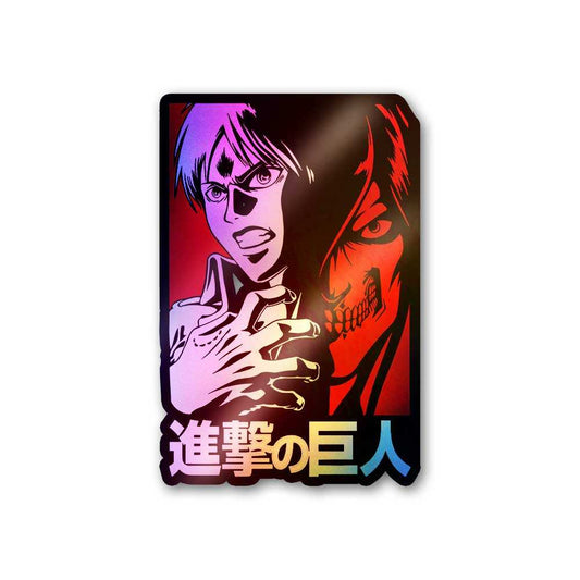 Attack On Titan Holographic Sticker