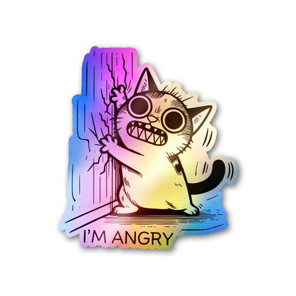 I'm Angry Holographic Sticker