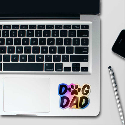 Dog Dad Holographic Sticker