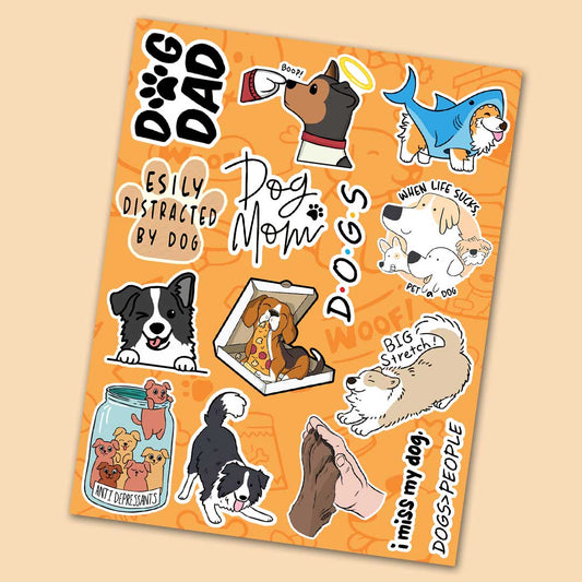 Cute Dog Mini Sticker Sheet