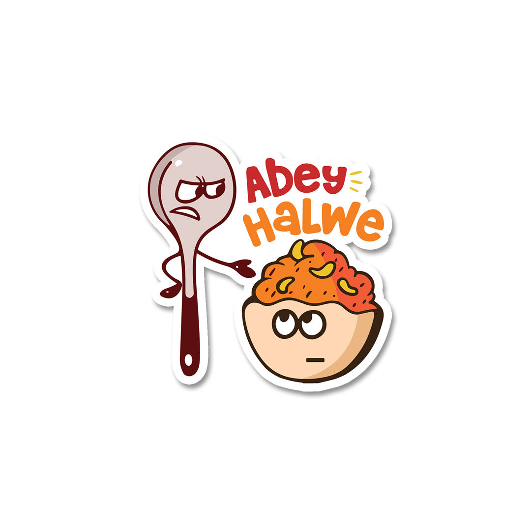 Abey Halwe Sticker