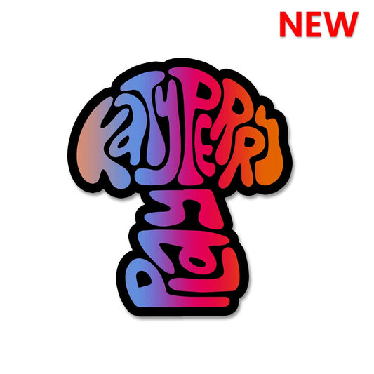 K Perry Mushroom Head Sticker