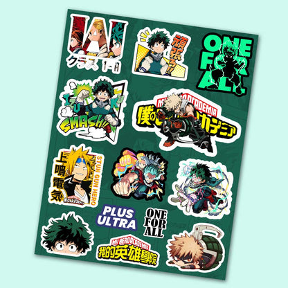 My Hero Academia Mini Sticker Sheet