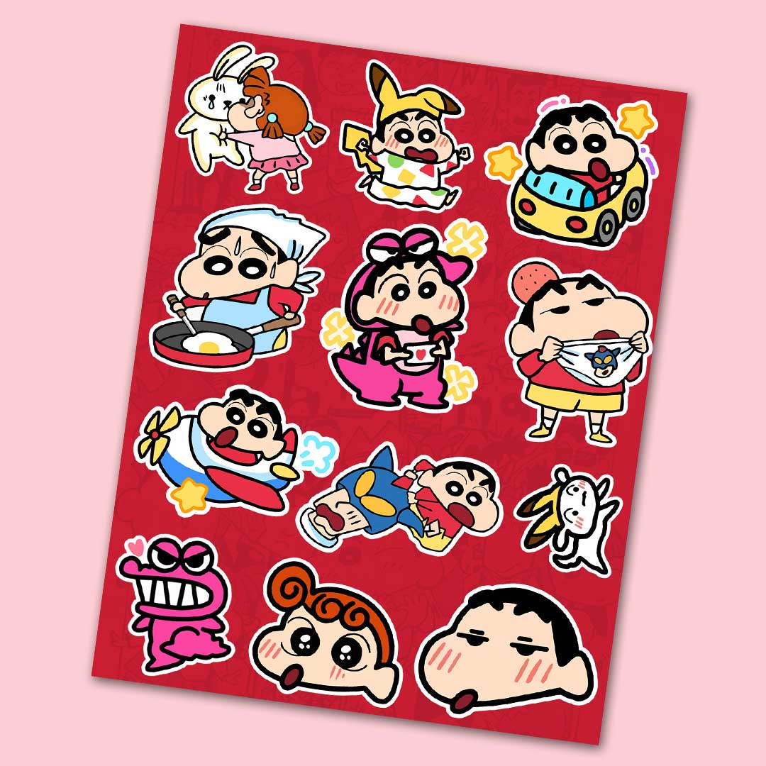 Shinchan Mini Sticker Sheet