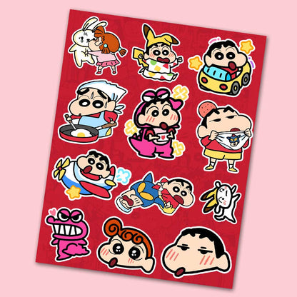 Shinchan Mini Sticker Sheet