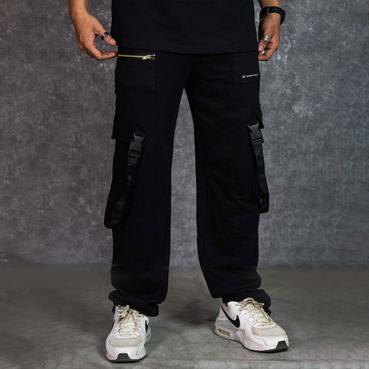 UTILITY BLACK JOGGERS