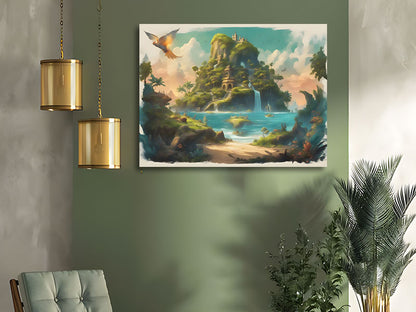 Magical Island Canvas Art