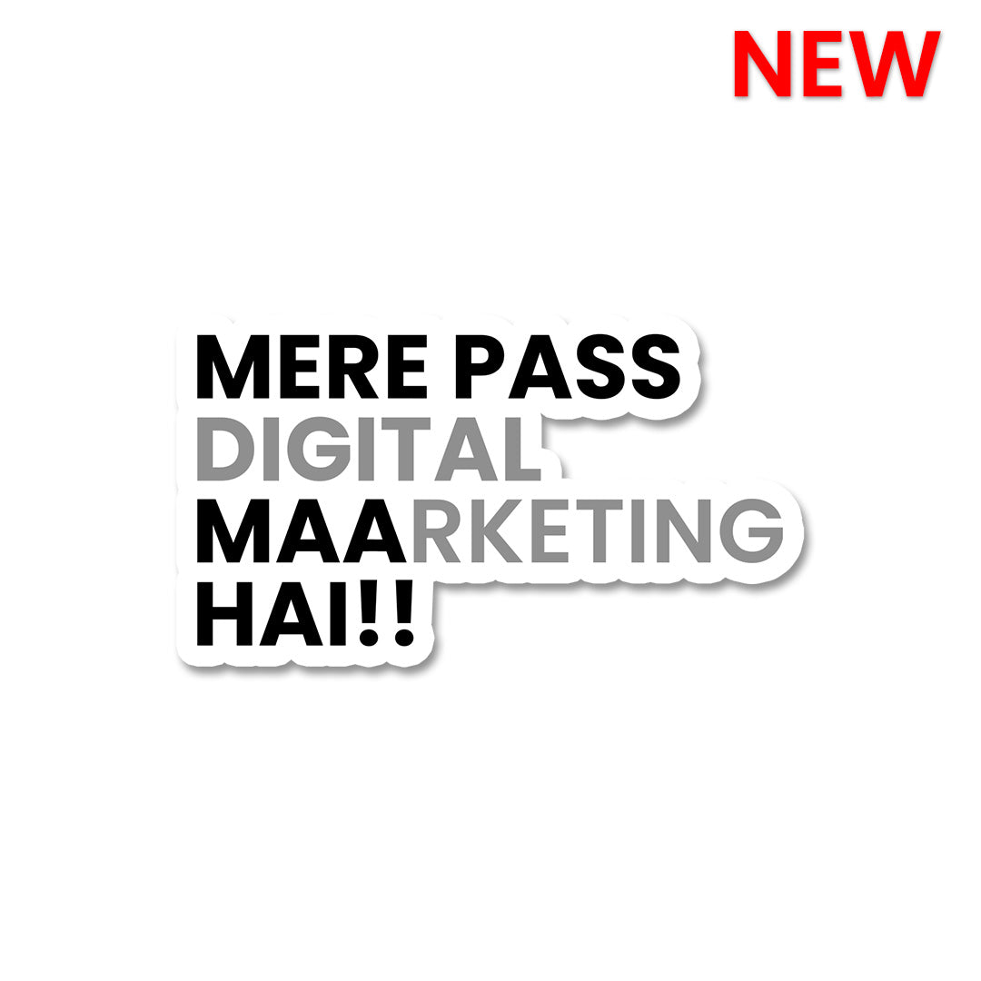 Mere Pass Maa Hai Sticker