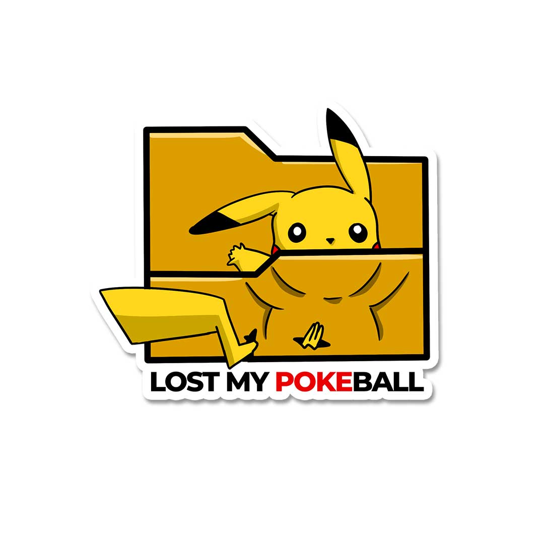 Lost My Pokeb  Sticker