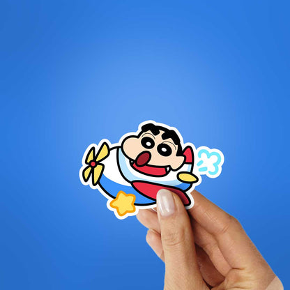 Shinchan Flying Sticker