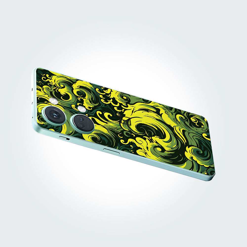 Green Waves Phone Skins