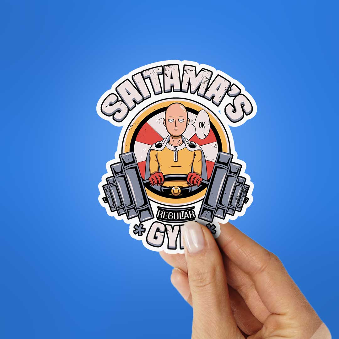 Saitama's Gym Sticker