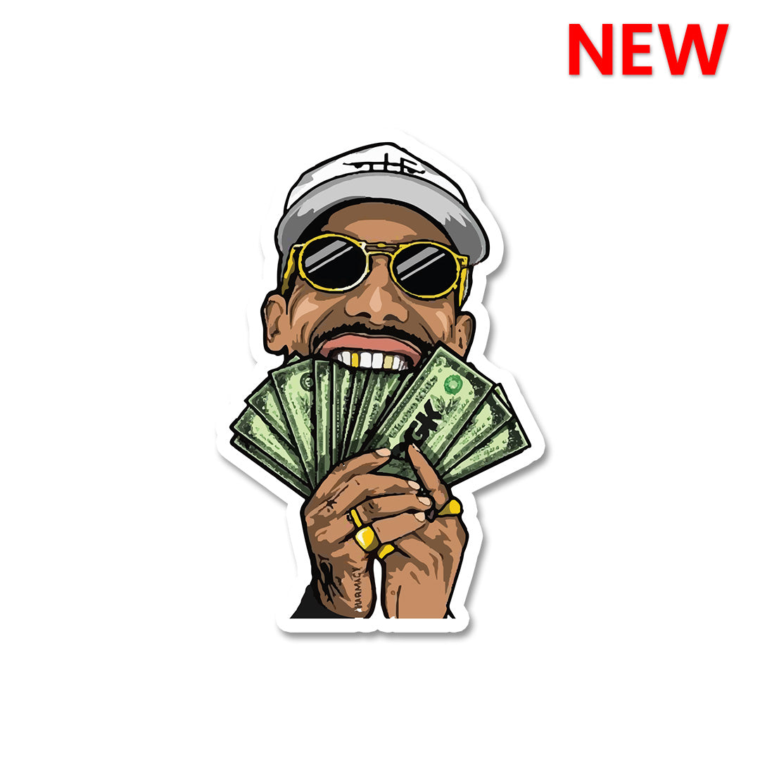 Money in Mouth Sticker