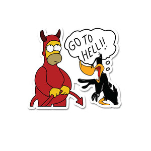 Go To Hell  Sticker