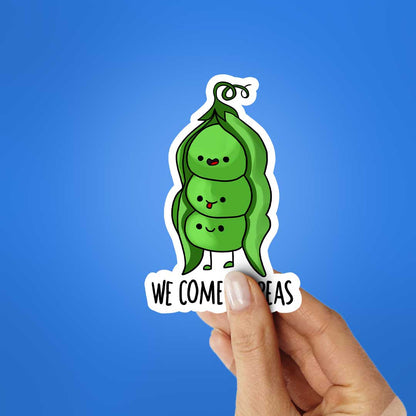 We Come In Peas Sticker