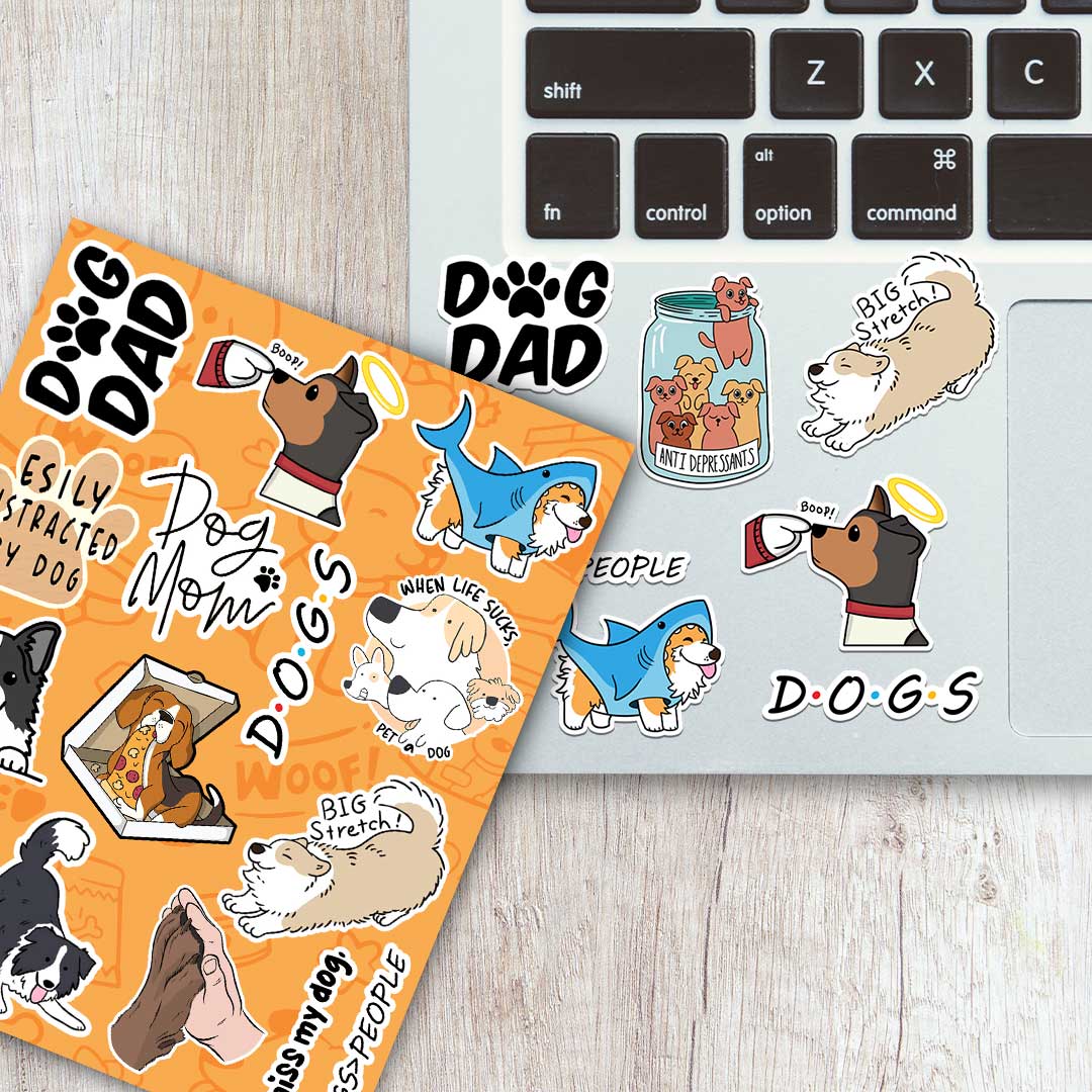 Cute Dog Mini Sticker Sheet