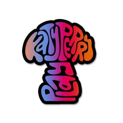 K Perry Mushroom Head Sticker