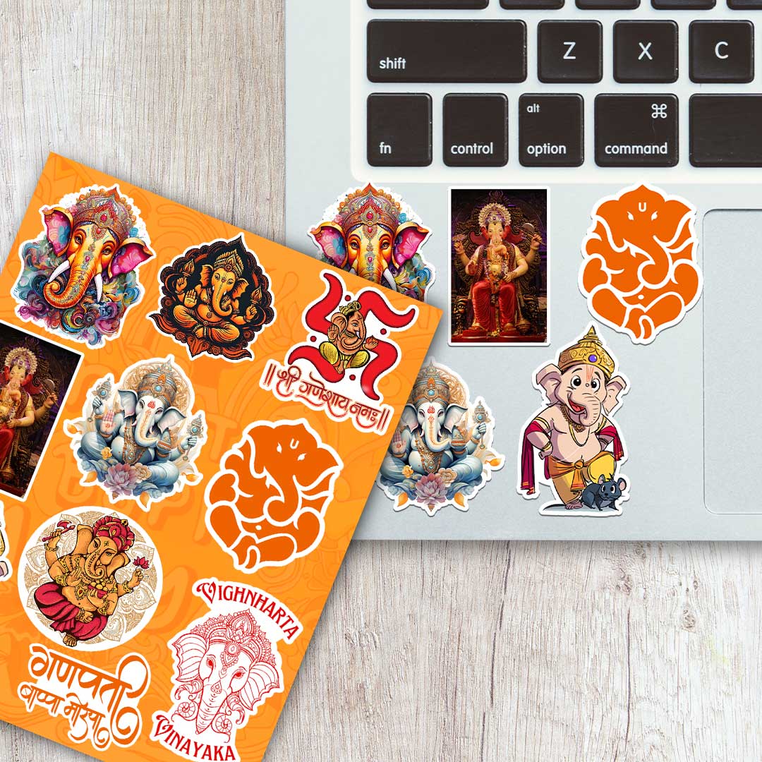 Ganpati Bappa Mini Sticker Sheet