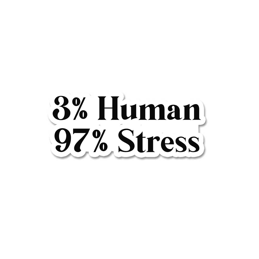 3 % Human  Sticker