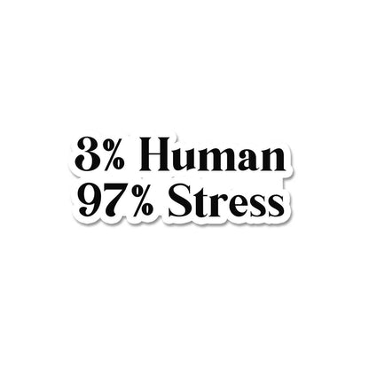 3 % Human  Sticker