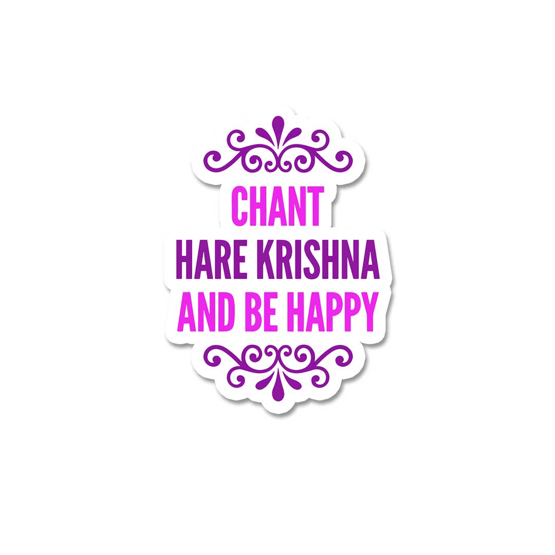 Chant Krishna And Be Happy  Sticker