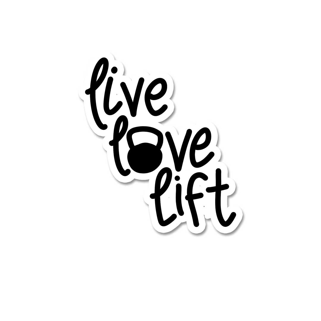 Live Love Lift  Sticker