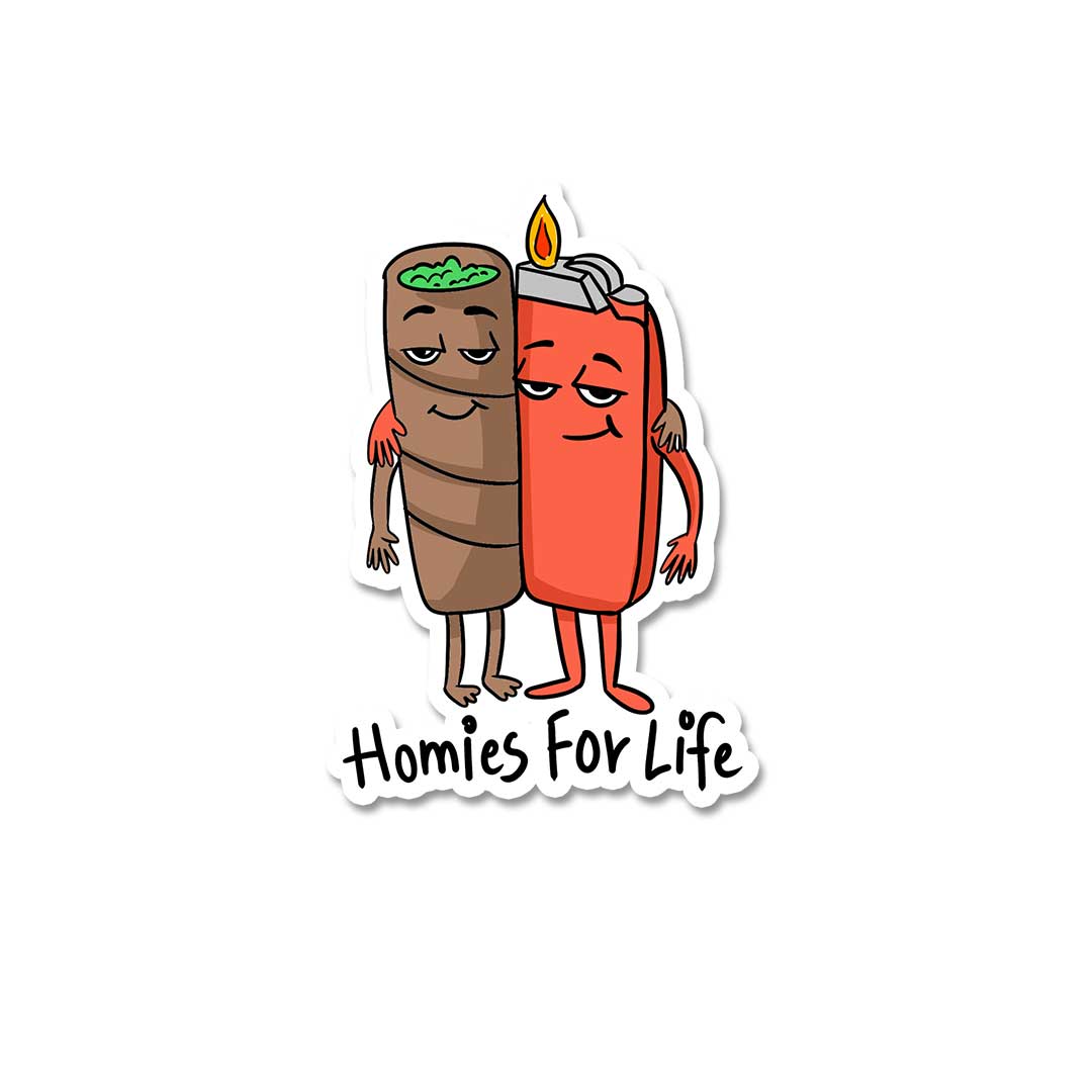 Homies For Life  Sticker