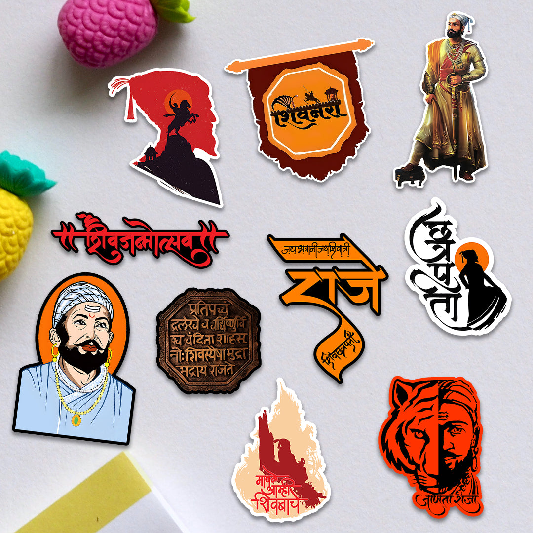 Chatrapati Shivaji Maharaj Stikers [15 Sticker]