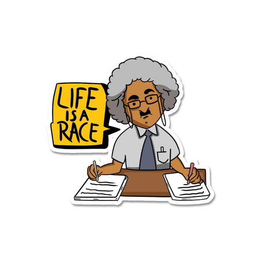 Life Is A Race  Sticker