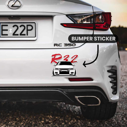 GTR R32 Bumper Sticker | STICK IT UP