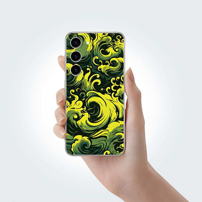 Green Waves Phone Skins