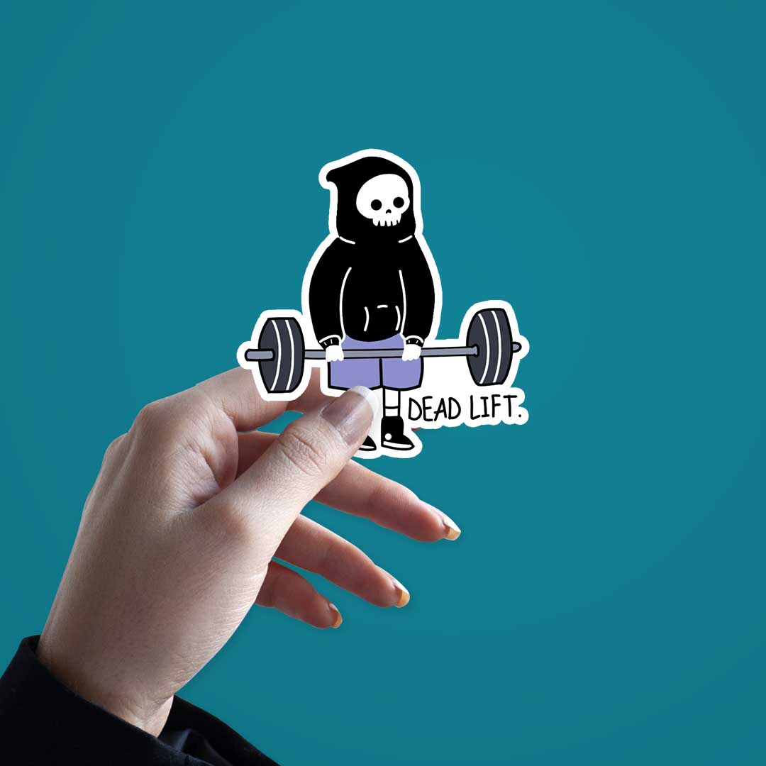 Skull Dead Lift Sticker