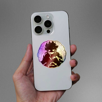 Luffy Awakening Holographic Sticker