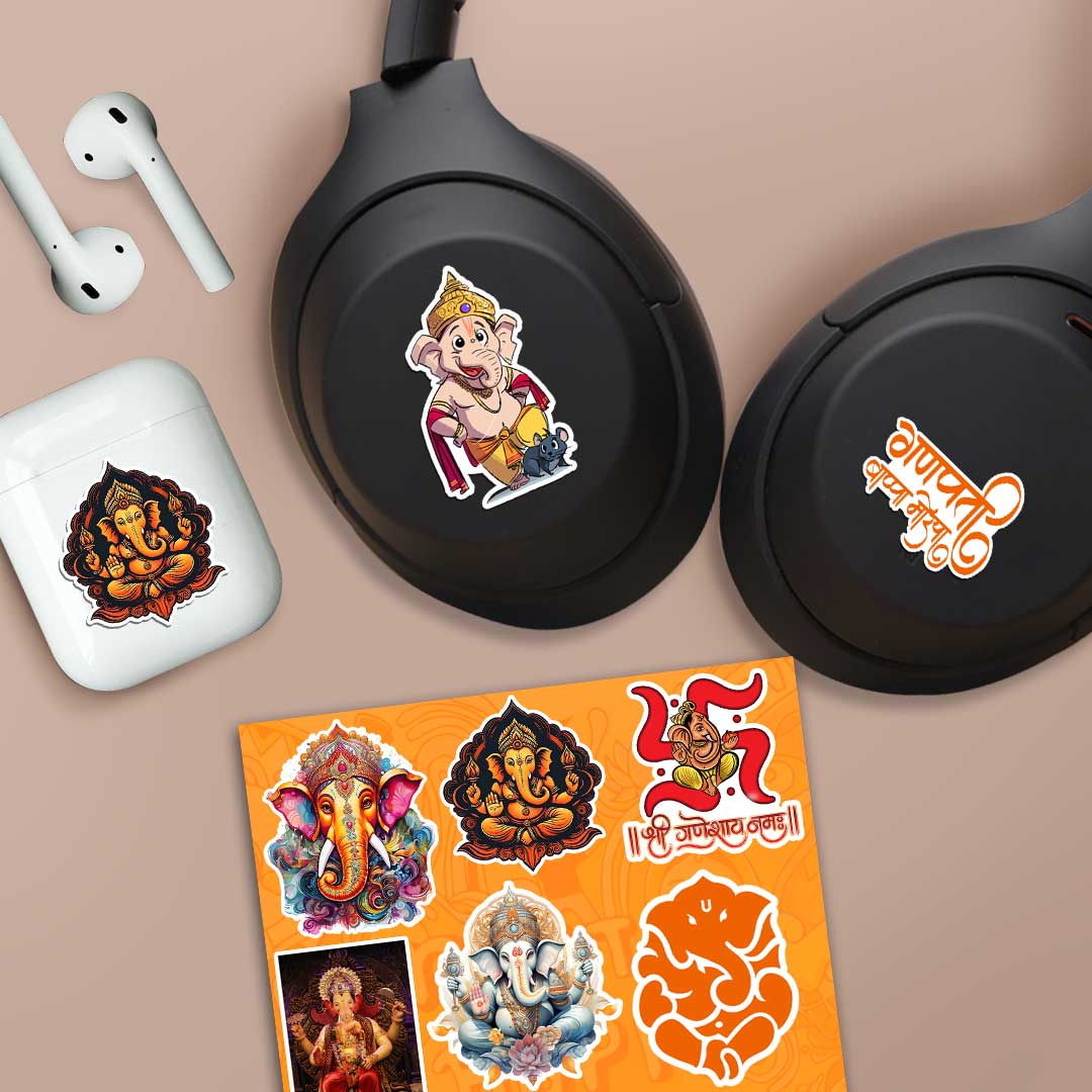 Ganpati Bappa Mini Sticker Sheet