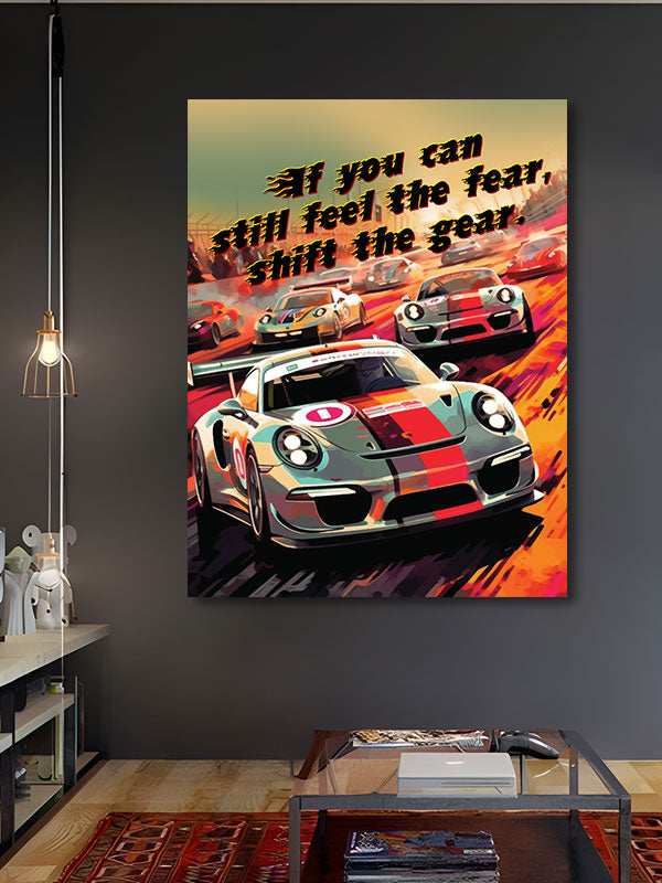 Shift The Gear Canvas Art