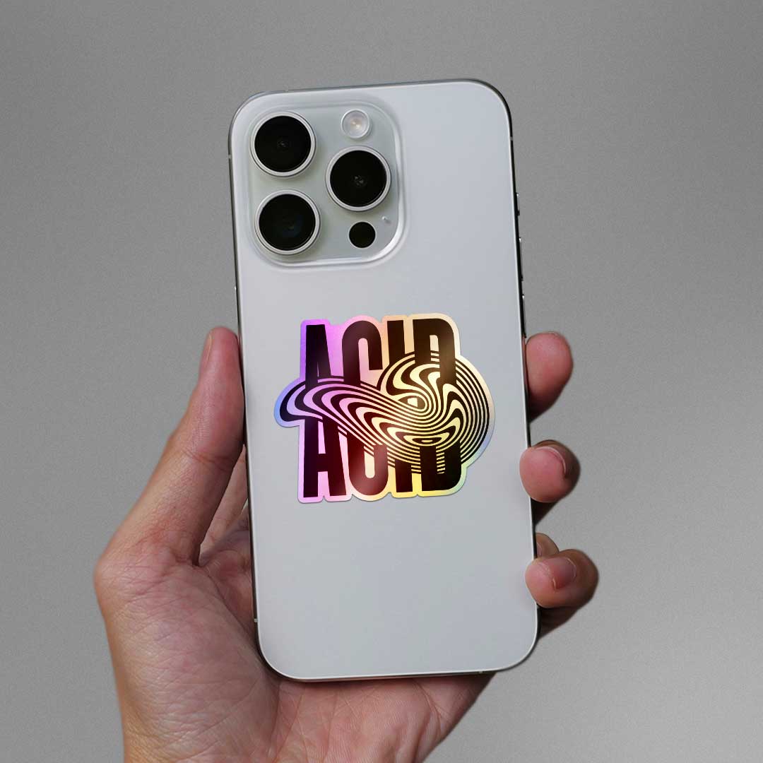 Acid Holographic Sticker