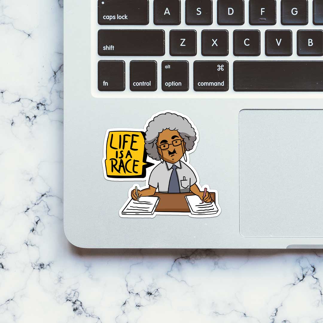 Life Is A Race  Sticker