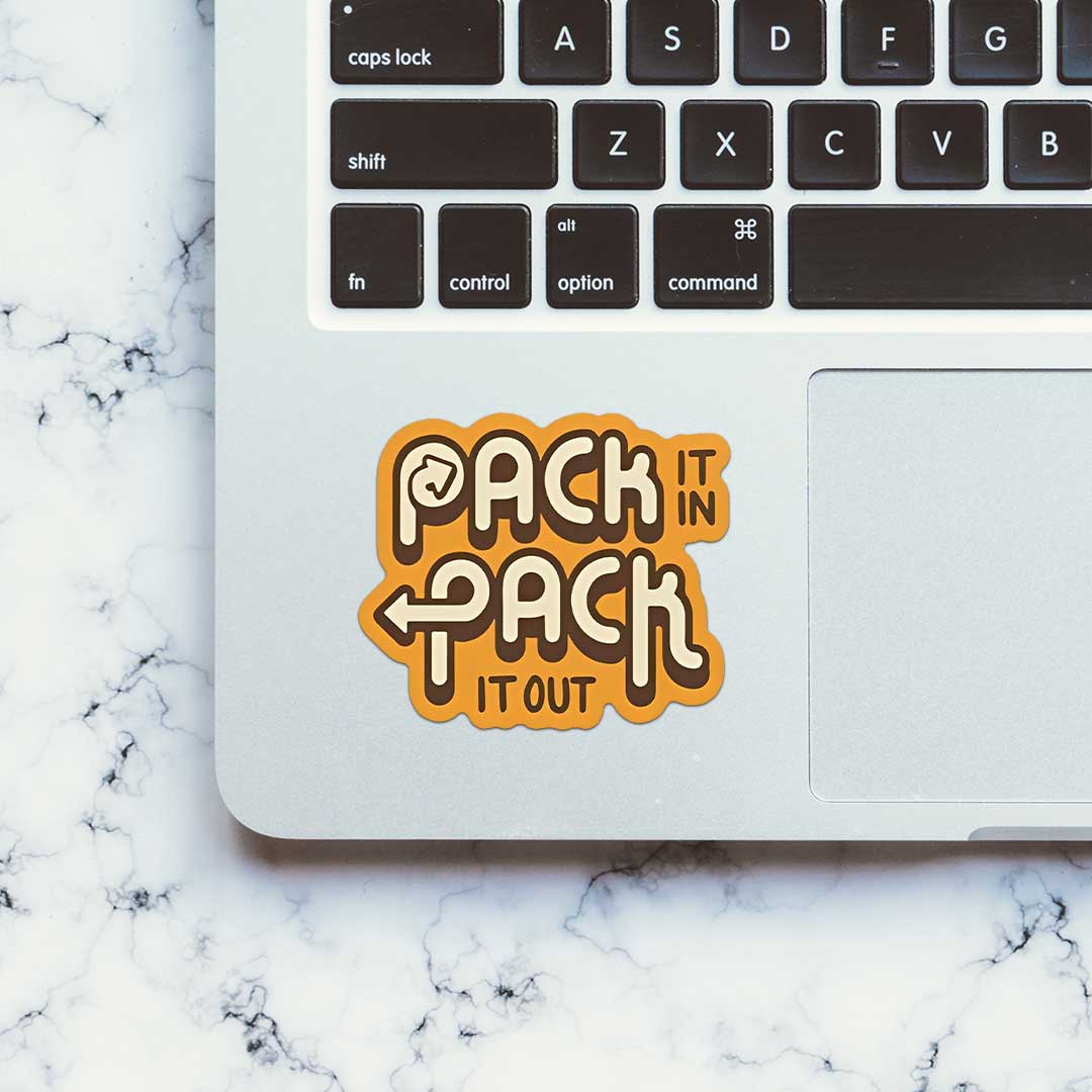 Pack It In Pack It Out  Sticker