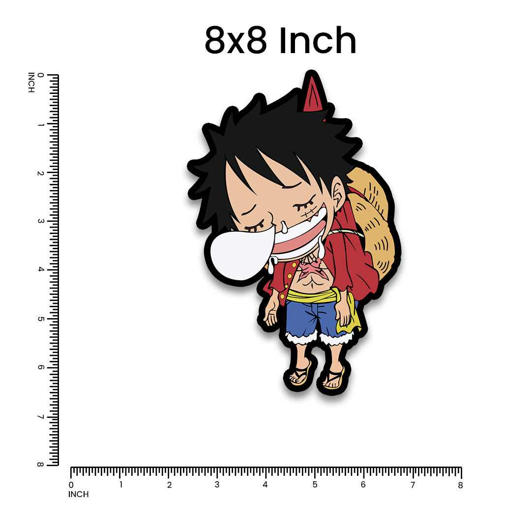 Sleeping Luffy Bumper Sticker | STICK IT UP