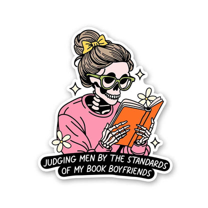 Judging Men By The Standards Of My Book Sticker