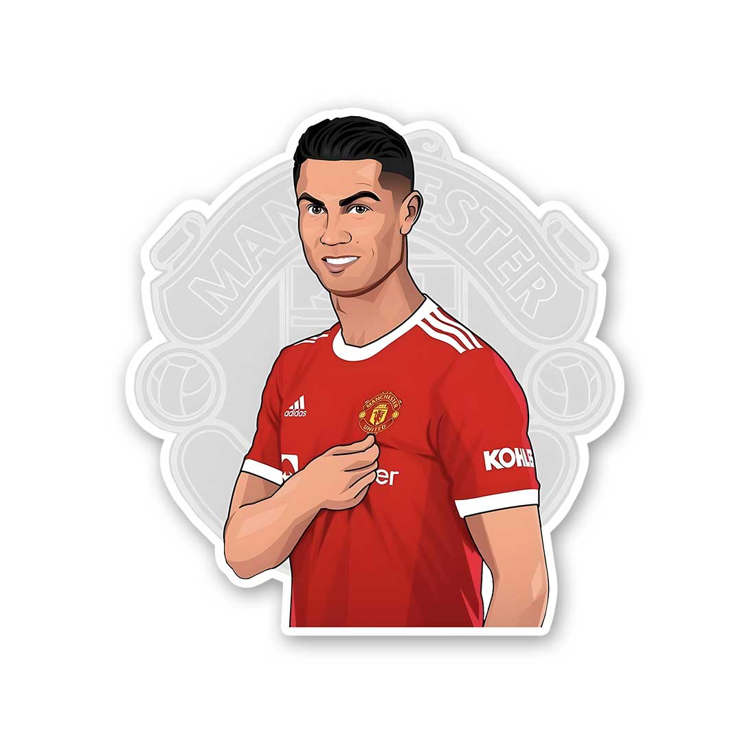 Ronaldo Manchester United Sticker