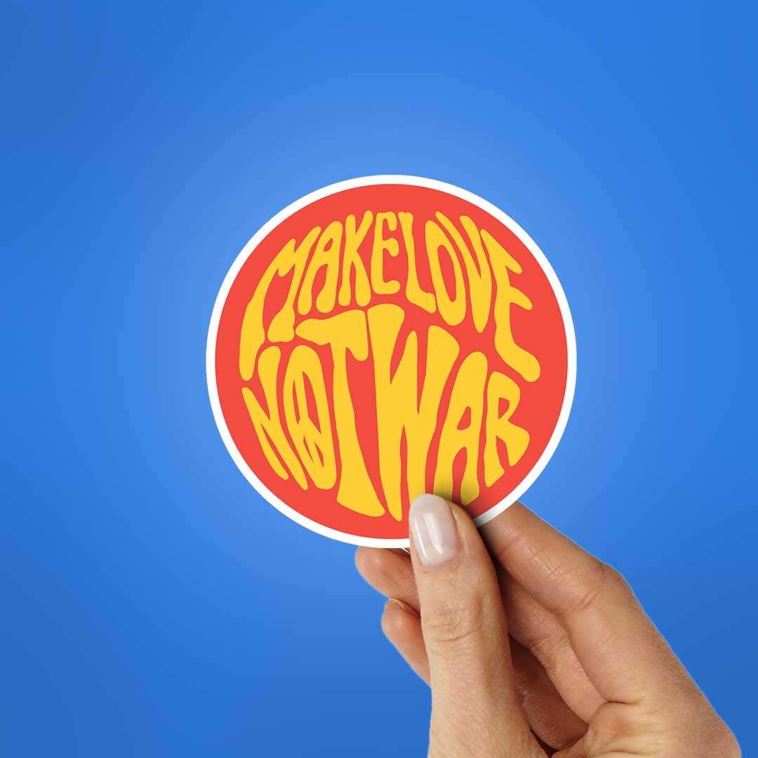 Make Love Not War Sticker