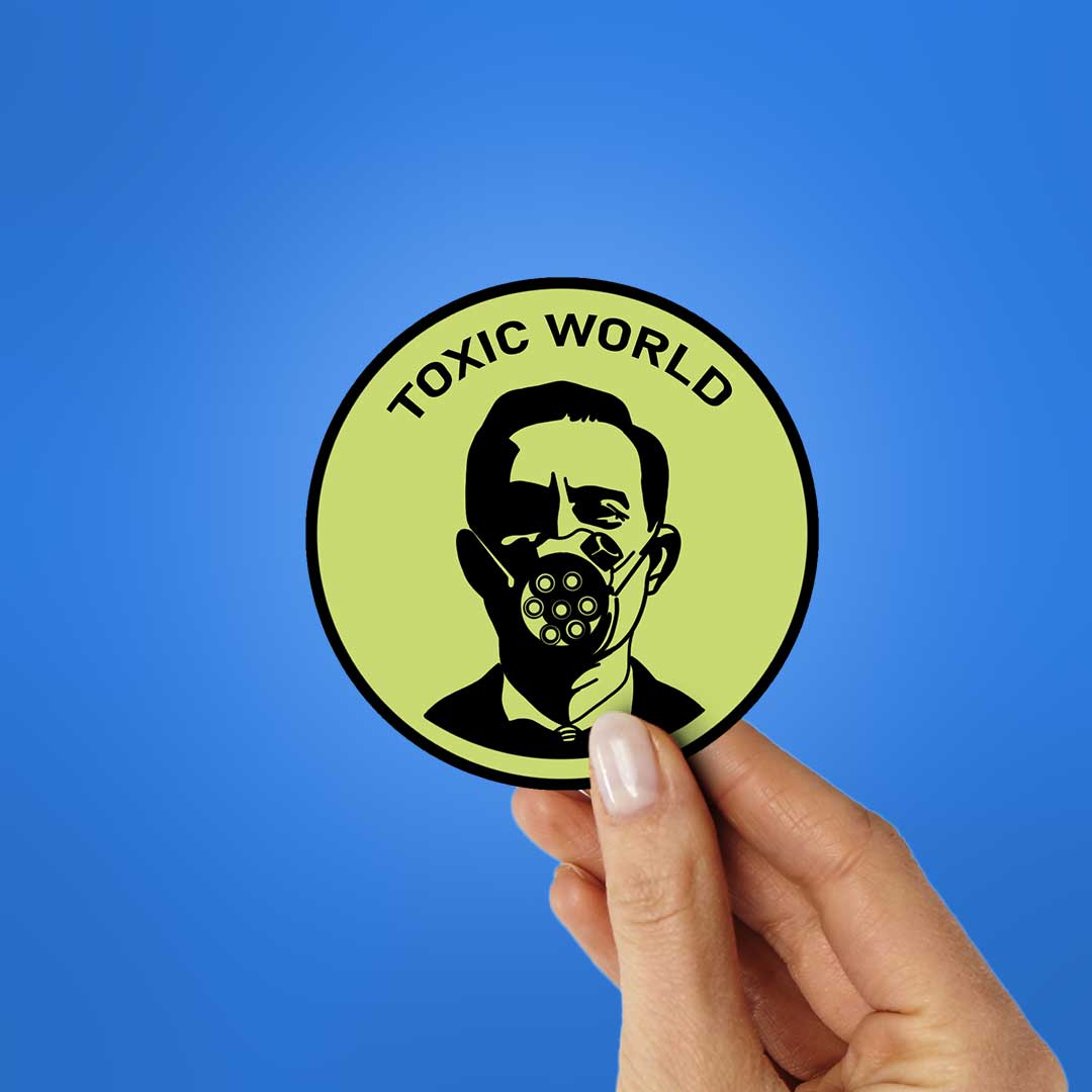 Toxic World Sticker