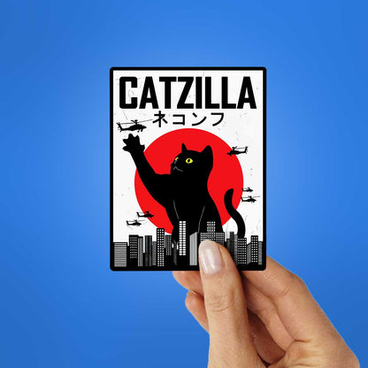 Catzilla Sticker