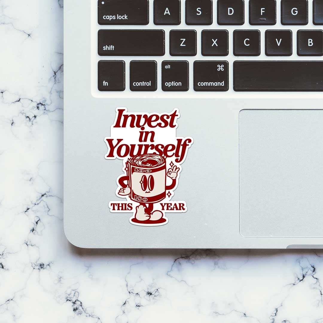 Invest In Yourself This Year Sticker