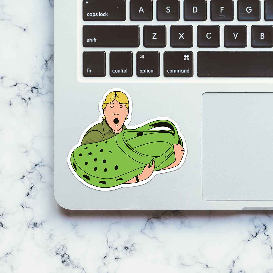 Green Crocs Sticker