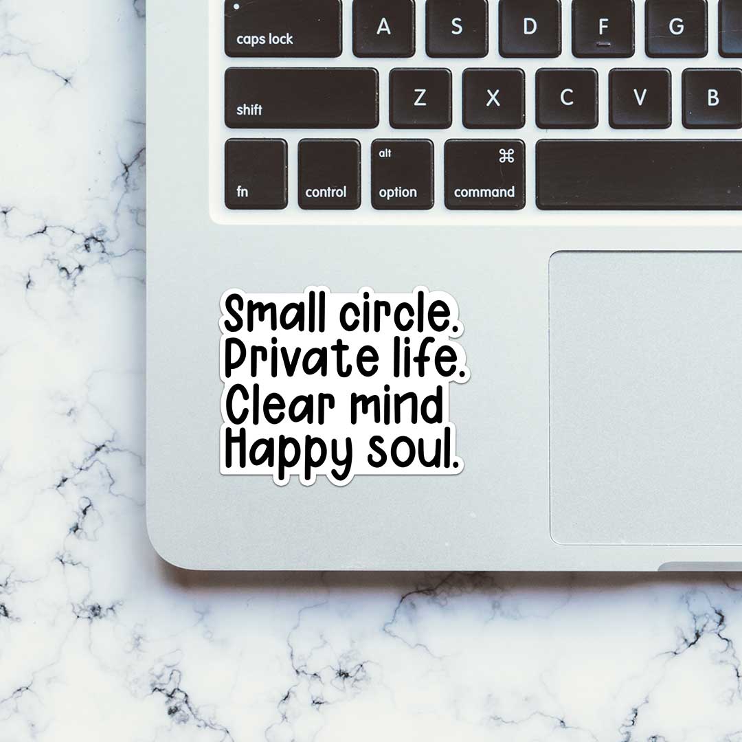 Small Circle Private Life Sticker